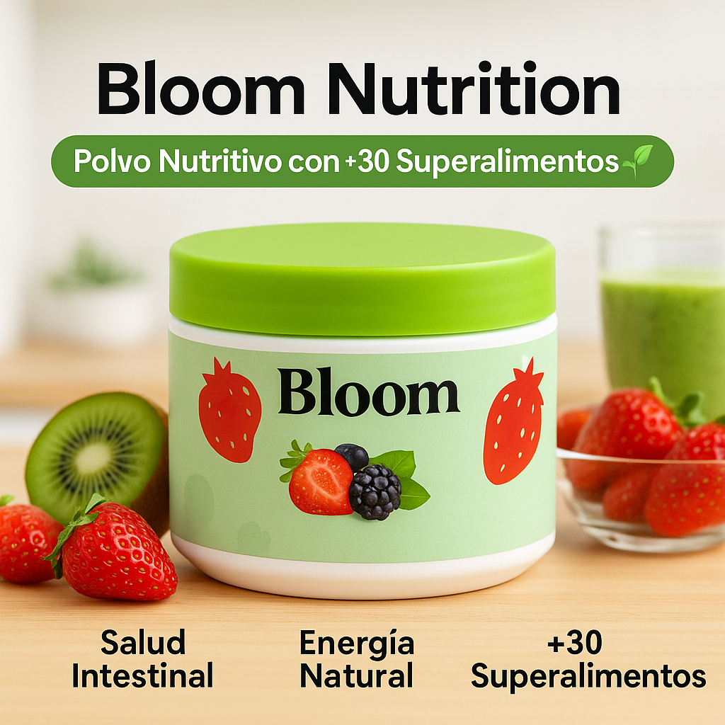 Bloom Nutrition - Jugo Verde +30 Superalimentos 🌱